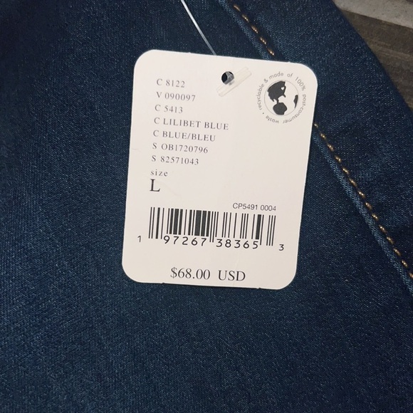 🛑SOLD🛑NWOT Free People We The Free In My Feelings Crop Flare Jeans Large/XL - Picture 6 of 9